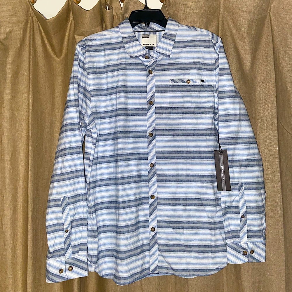 Brand New Men’s O’Neill Striped Button Down Shirt